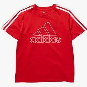 New w/Tags Adidas 3-Stripe Short Sleeve Big Boys Tee Size Large 14-16